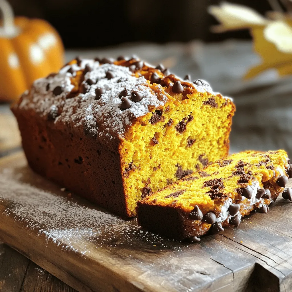 Chocolate Chip Pumpkin Bread Tasty Fall Delight