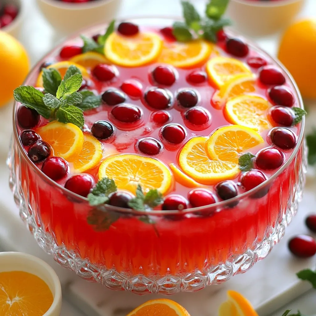 Cranberry Champagne Punch Refreshing and Easy Recipe