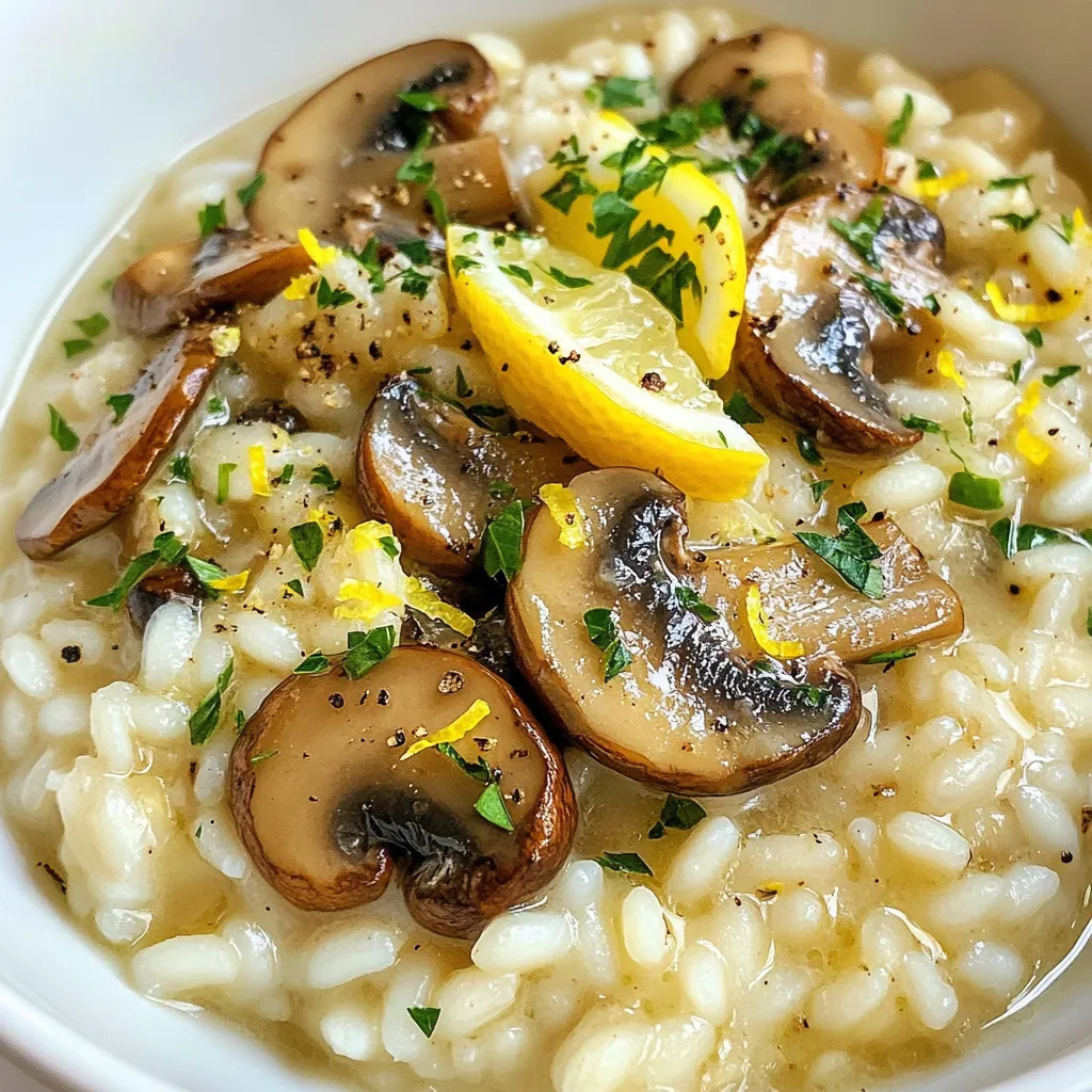 Garlic Butter Mushroom Risotto Simple and Rich Recipe