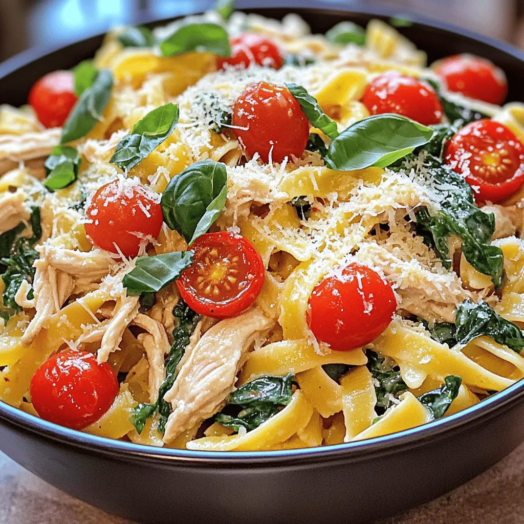 Flavorful Slow Cooker Tuscan Chicken Pasta Recipe