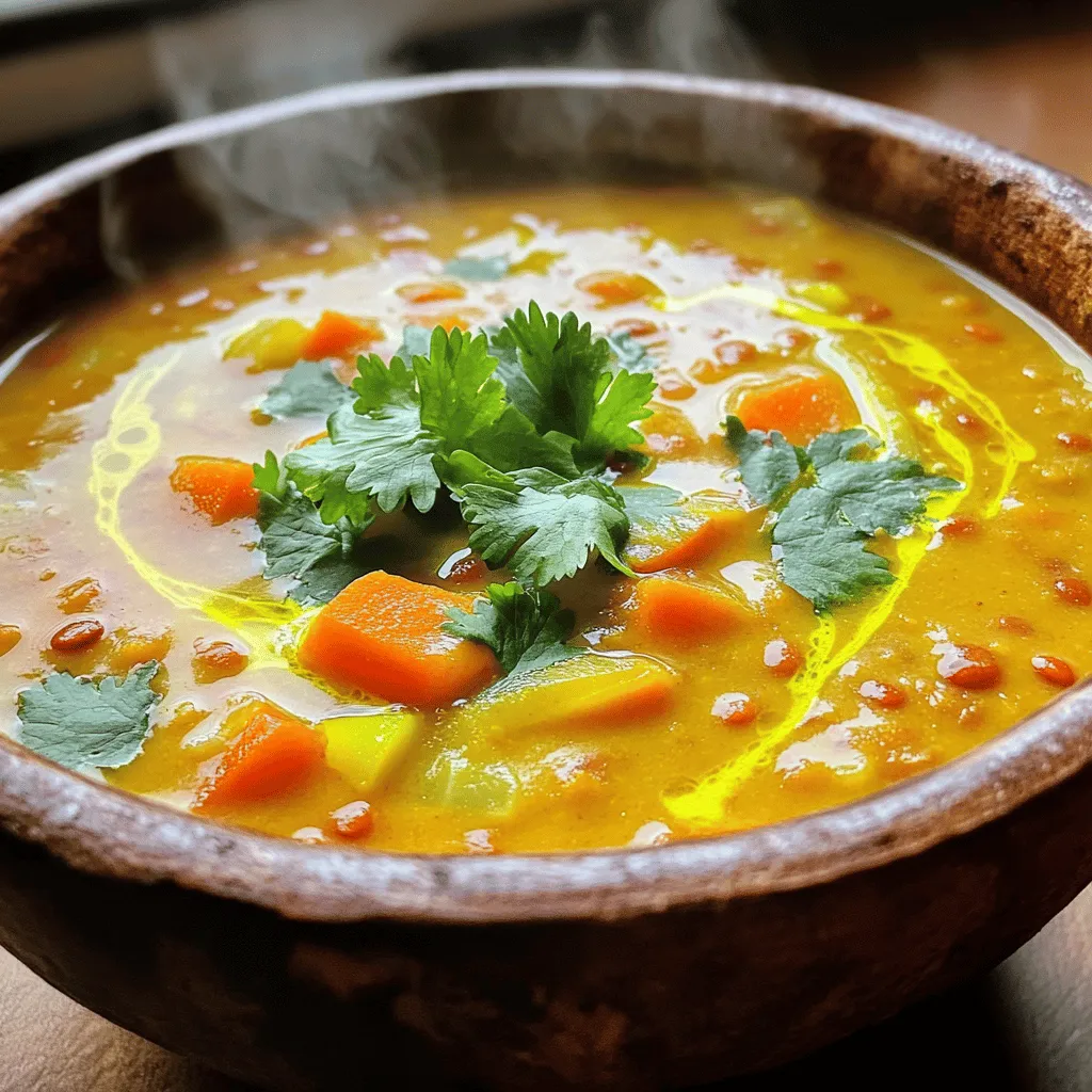 Coconut Curry Lentil Soup Healthy and Flavorful Recipe