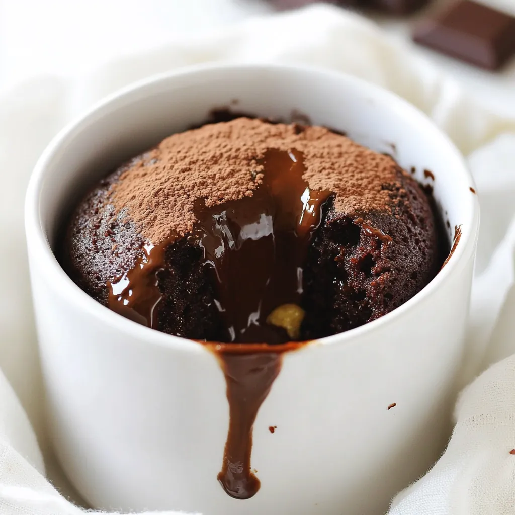 Chocolate Lava Mug Cake Easy and Quick Fix