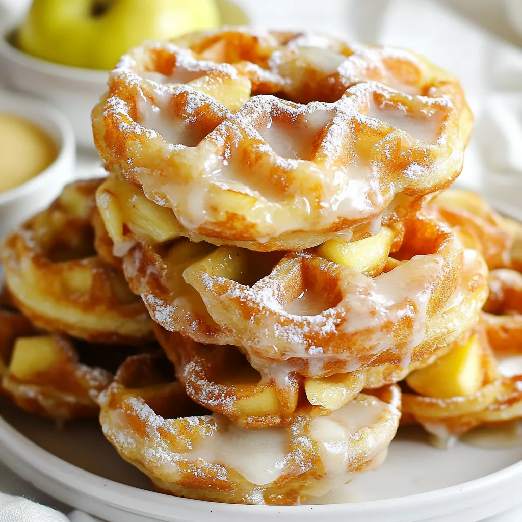 Apple Fritter Waffle Donuts Easy Delightful Recipe