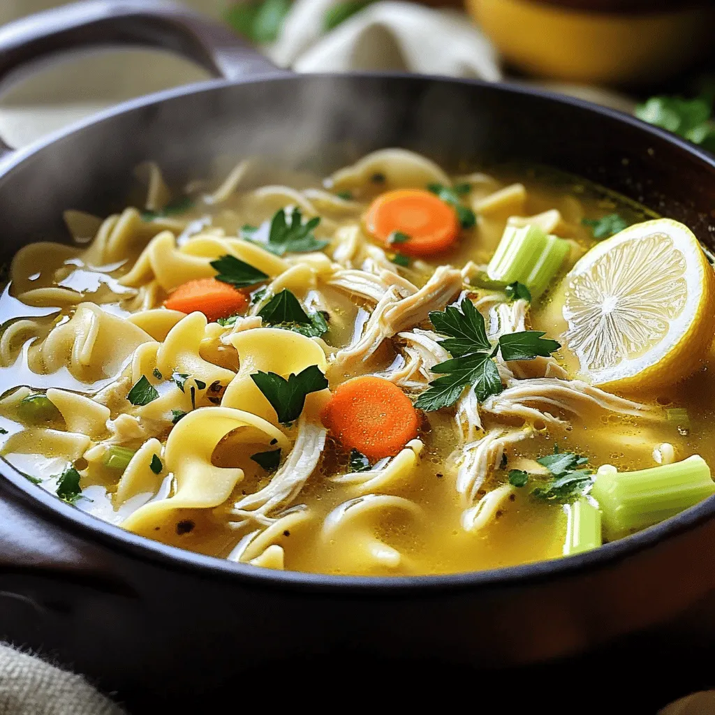 Classic Chicken Noodle Soup Comforting and Hearty Meal