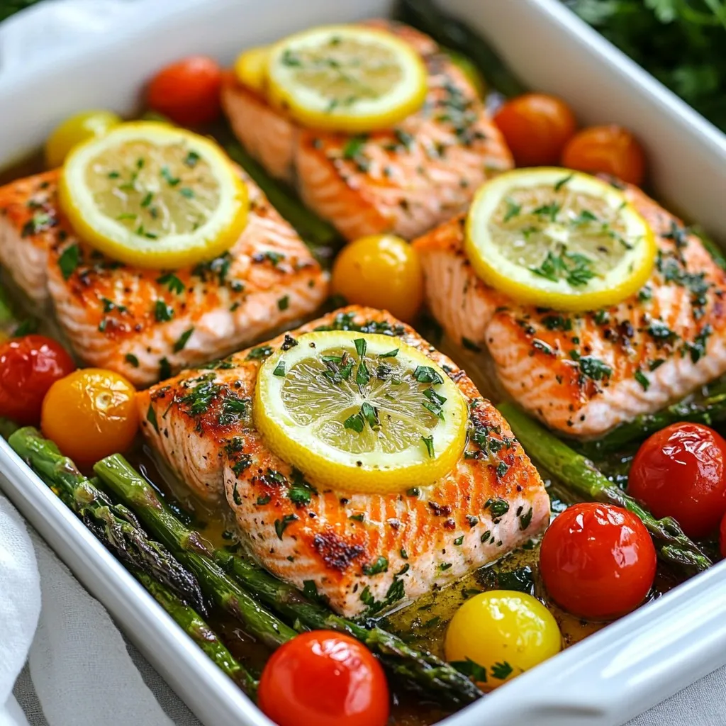 Sheet Pan Lemon Herb Salmon Easy and Flavorful Meal