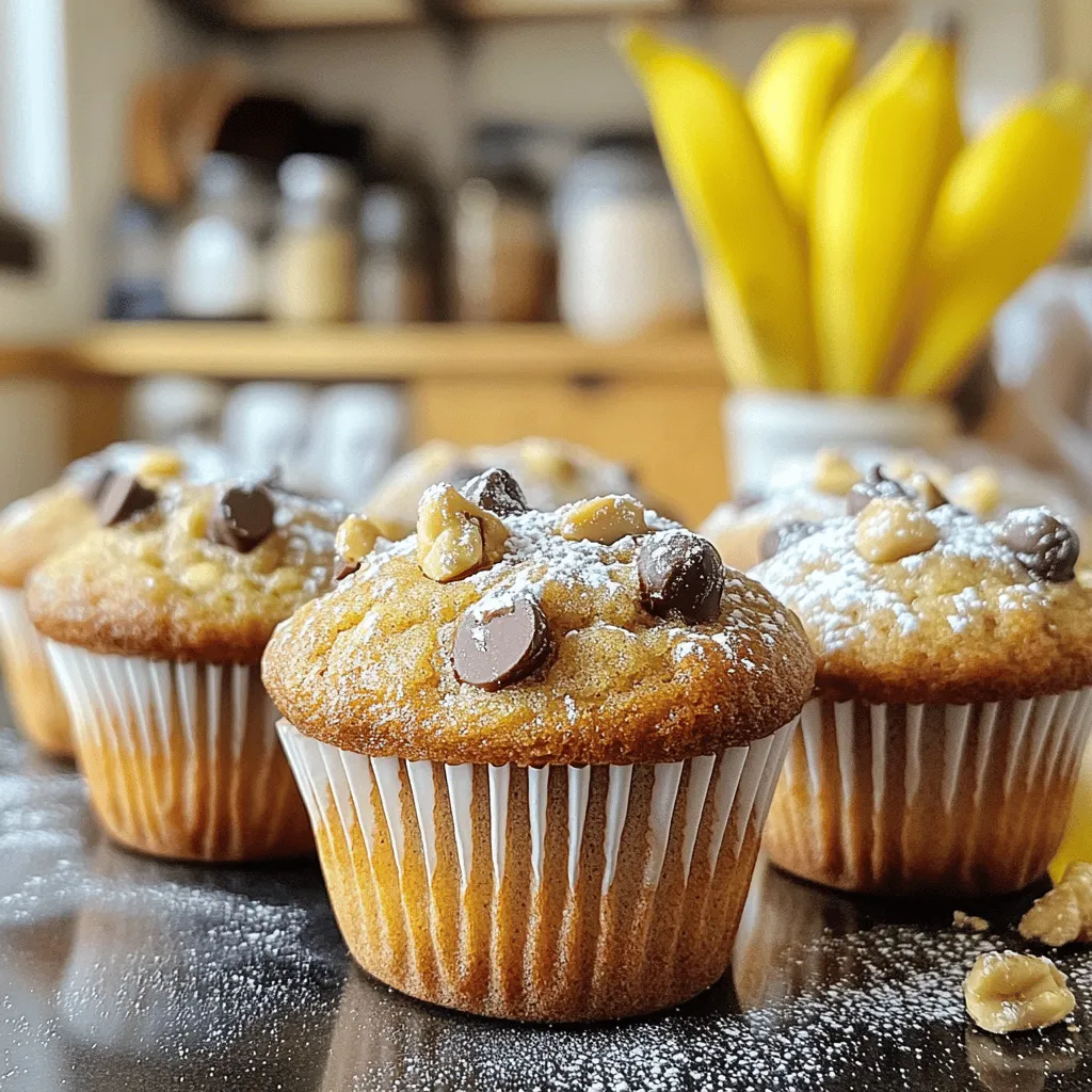 Brown Butter Banana Chocolate Chip Muffins Delight