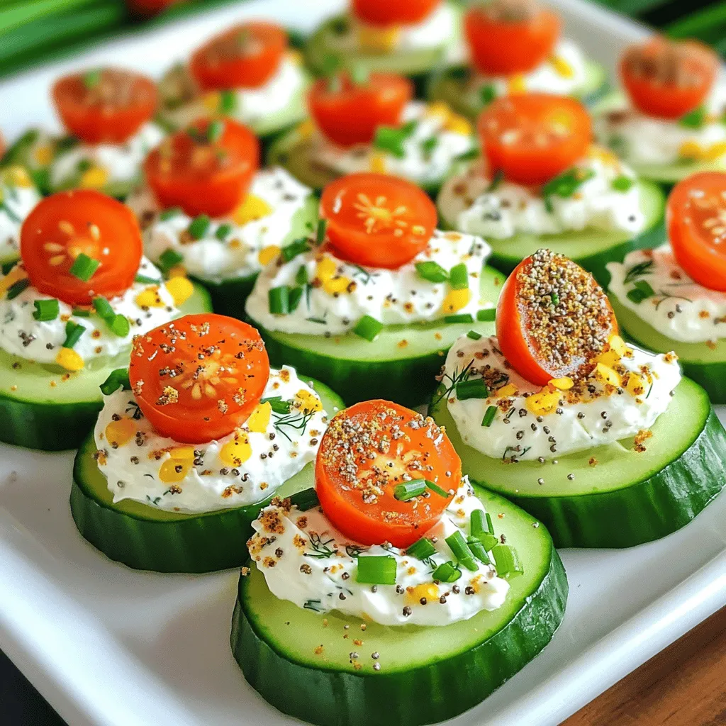 Everything Bagel Cucumber Bites Delightful Appetizer