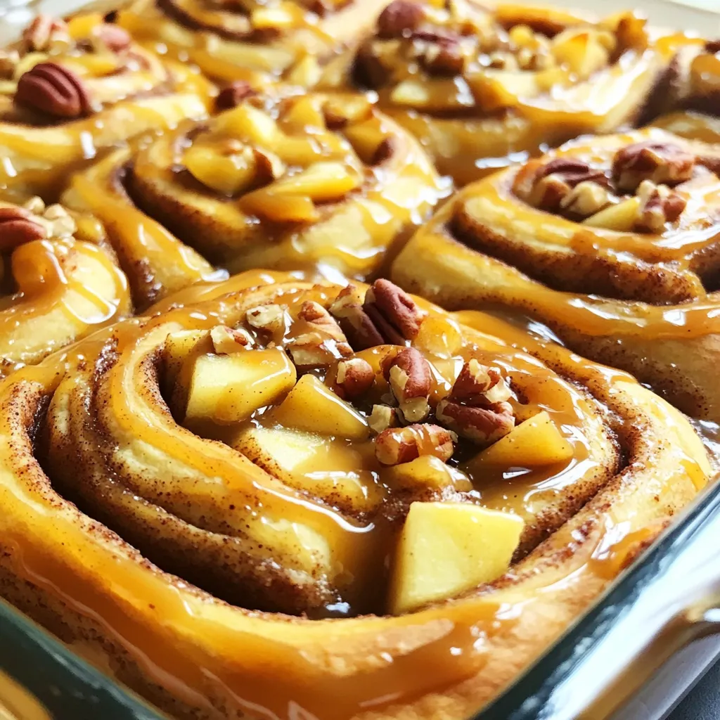 Caramel Apple Cinnamon Roll Bake Delightful Treat