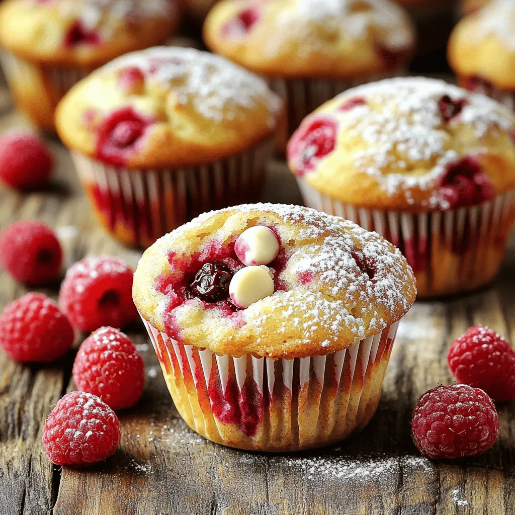 Raspberry White Chocolate Muffins Delightful Treats