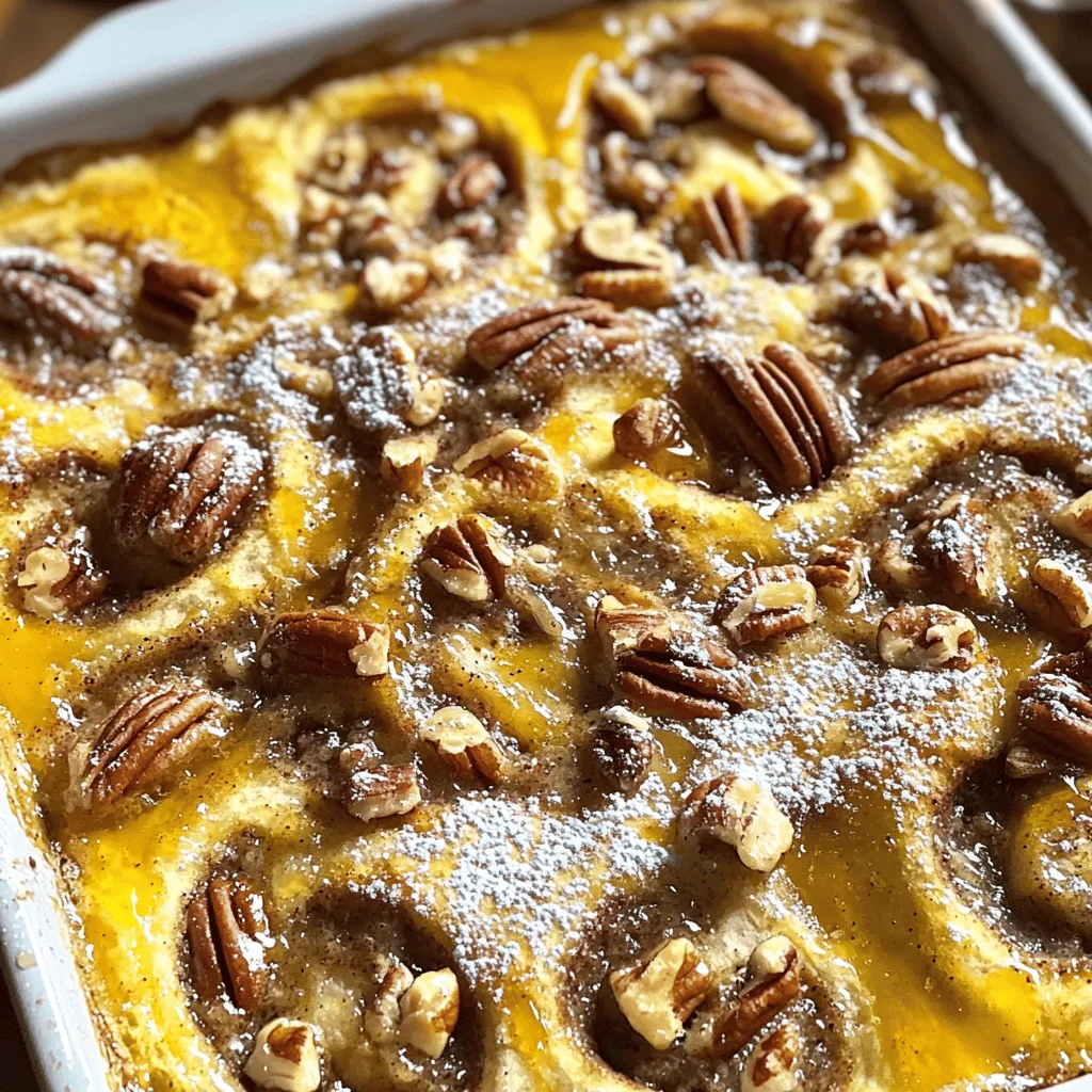 Maple Pecan Cinnamon Roll Pudding Irresistible Delight