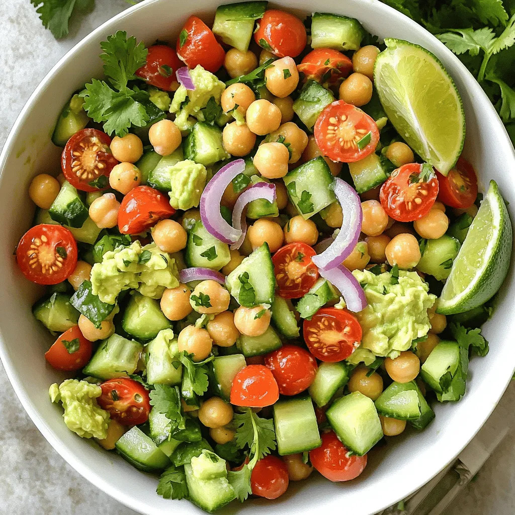 Smashed Avocado Chickpea Salad Fresh and Nourishing