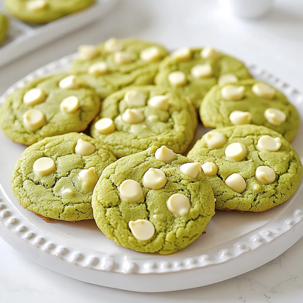 Matcha White Chocolate Cookies Irresistible Treat