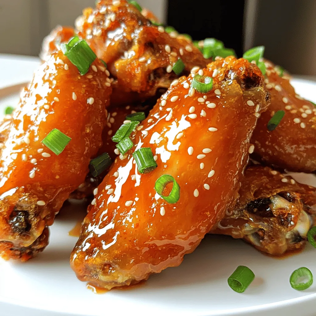 Sriracha Honey Chicken Wings Savory and Spicy Feast