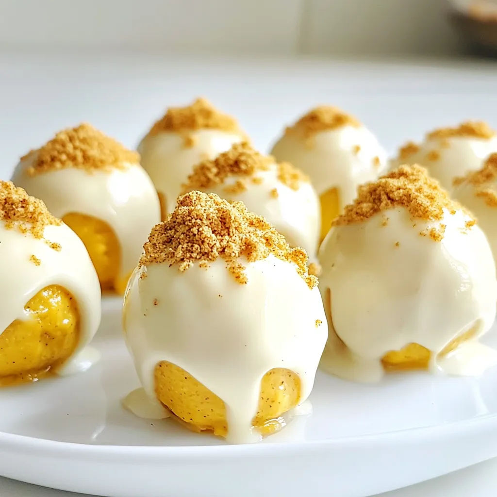 No-Bake Pumpkin Cheesecake Balls Delightful Treats