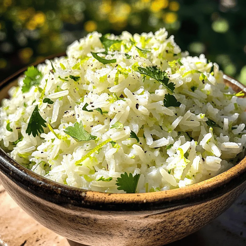 Zesty Cilantro Lime Rice Fresh and Flavorful Delight