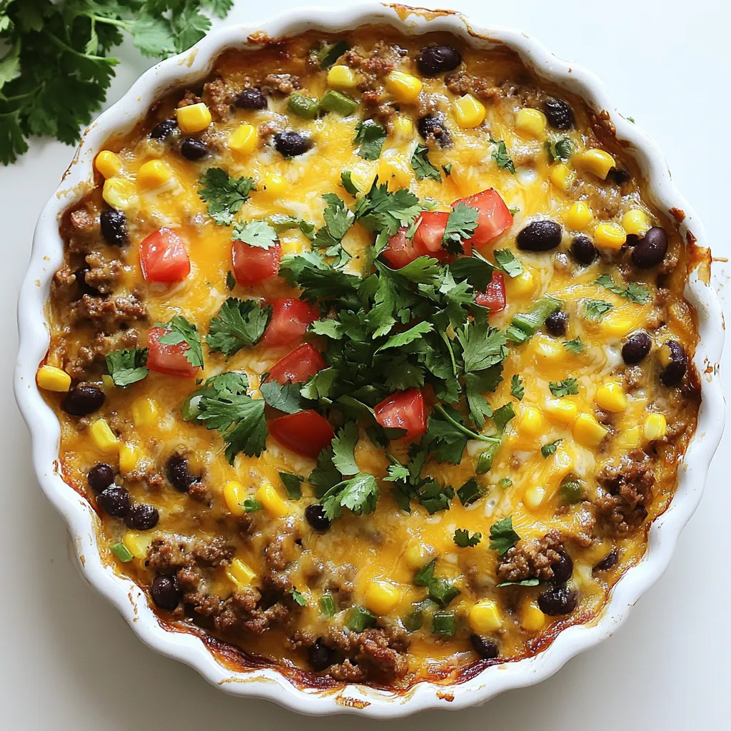 Crustless Taco Pie Flavorful and Hearty Recipe
