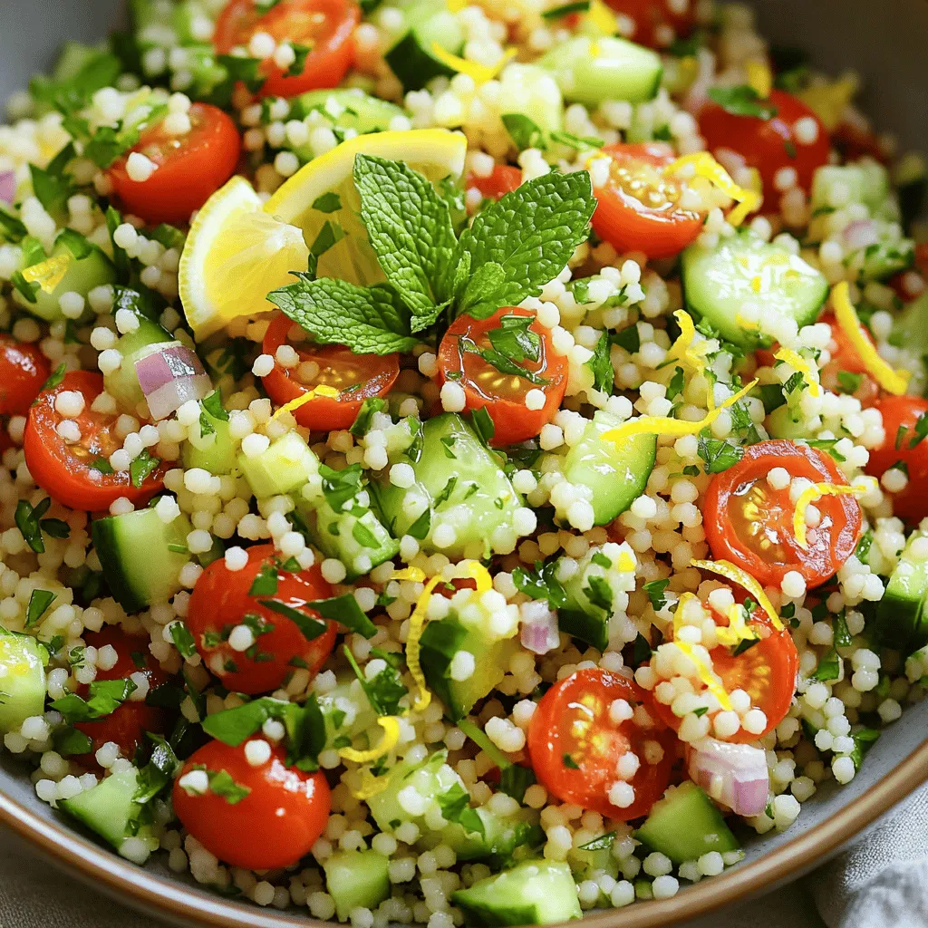 Lemon Herb Couscous Salad Fresh and Flavorful Delight