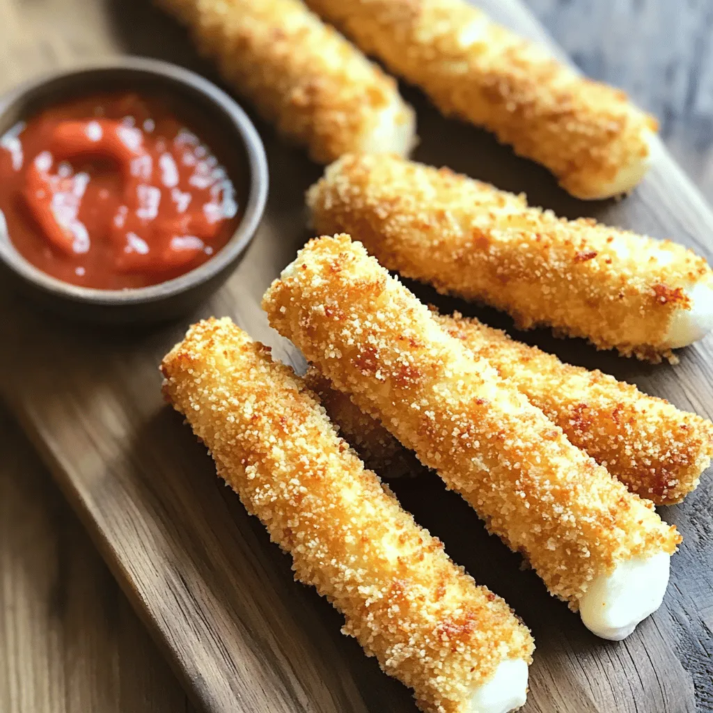 Easy Air Fryer Mozzarella Sticks Crispy Treat Recipe
