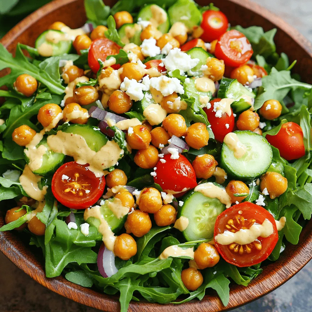 Crispy Chickpea Salad Flavorful and Healthy Meal