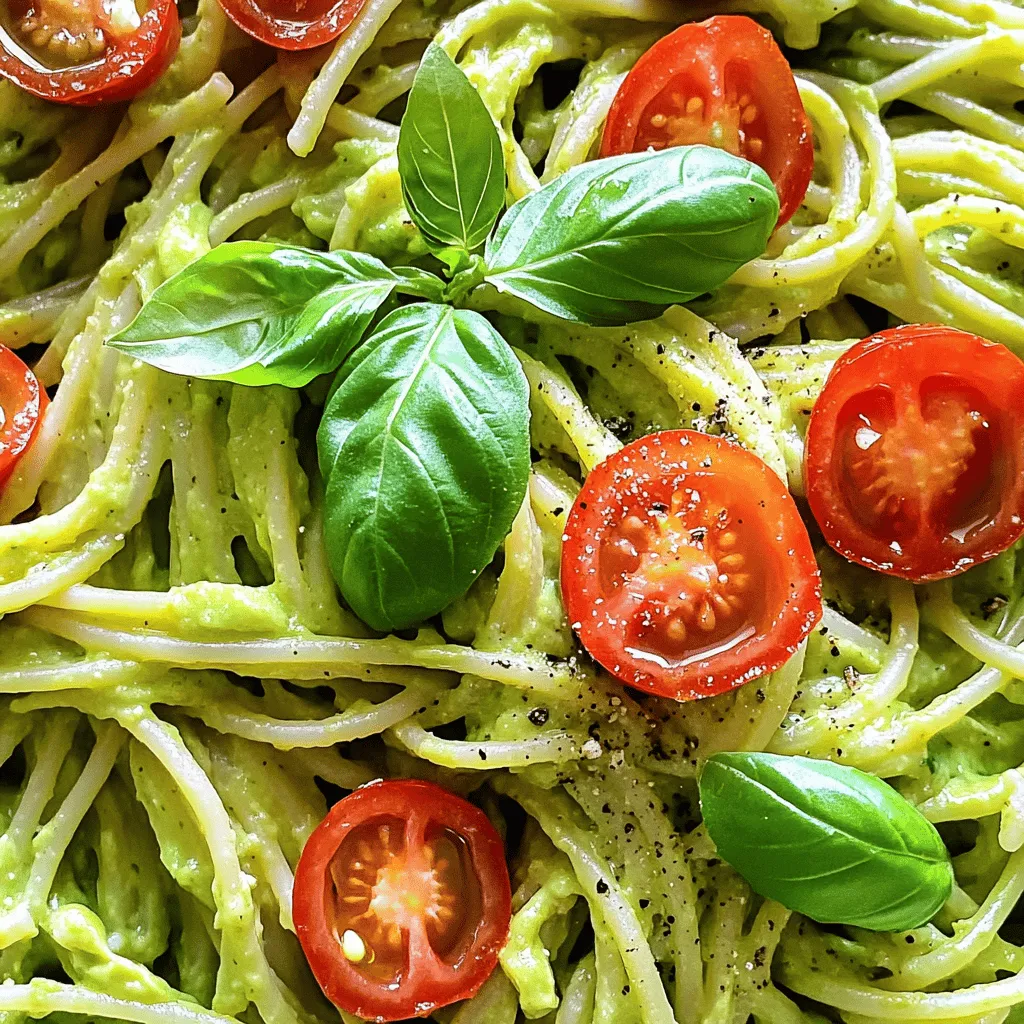 Creamy Avocado Pasta Simple and Flavorful Dish