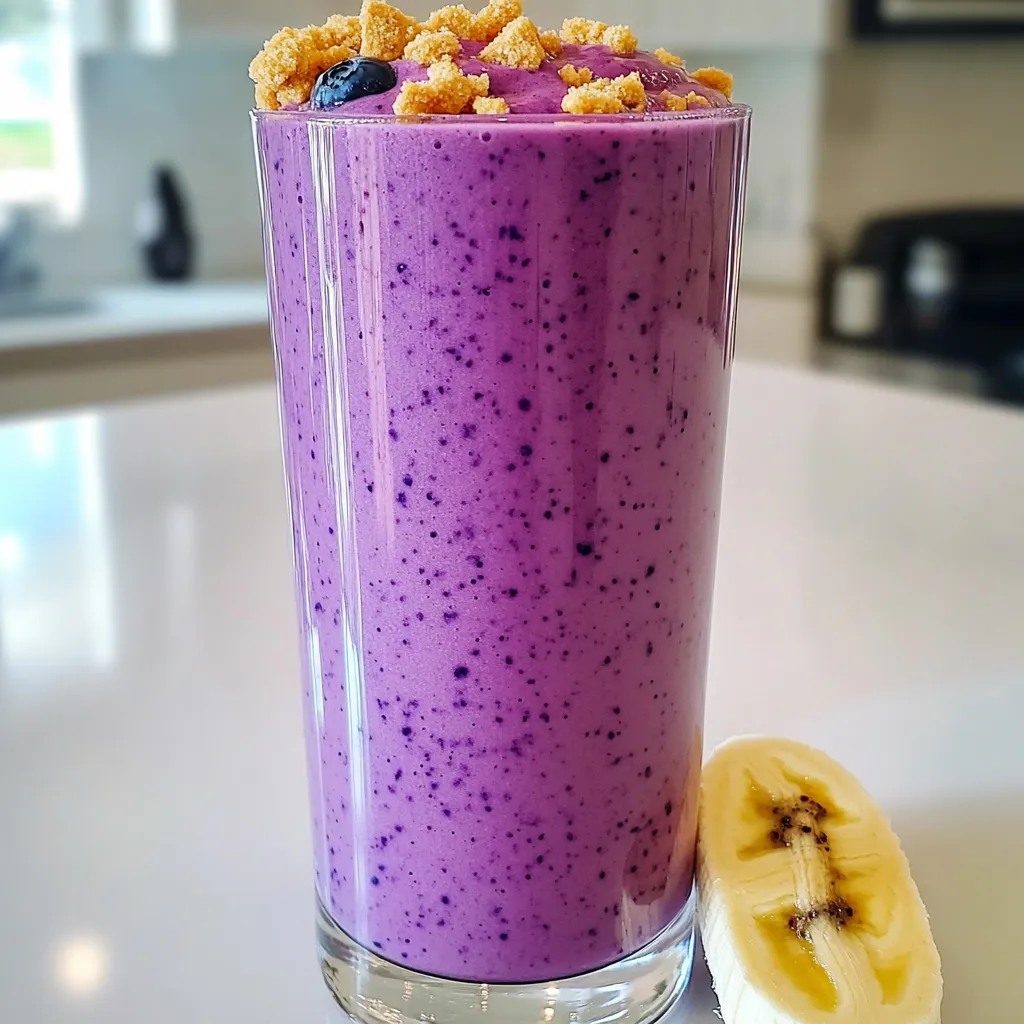 Blueberry Cheesecake Smoothie Protein Delight