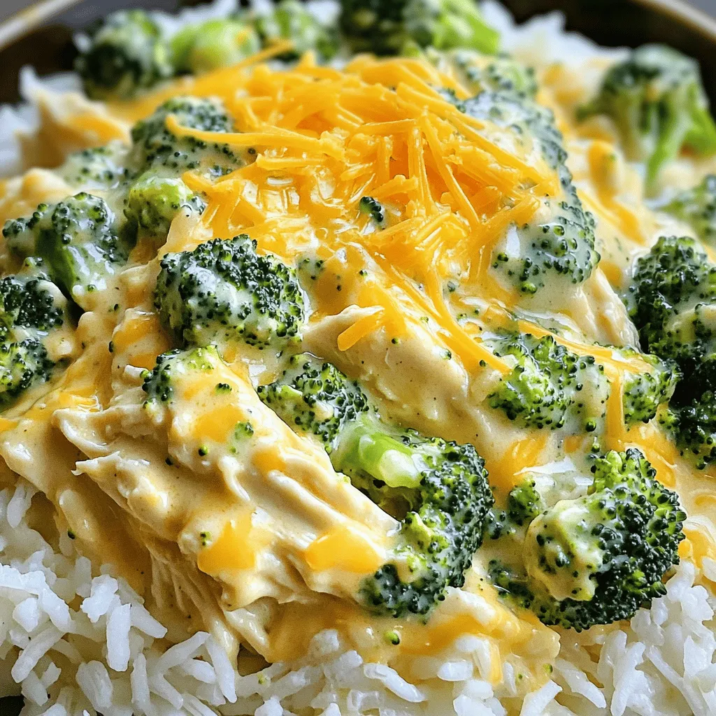 Creamy Broccoli Cheddar Chicken Slow Cooker Delight