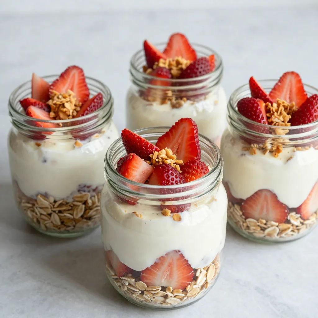 Strawberry Cheesecake Overnight Oats Delightful Recipe