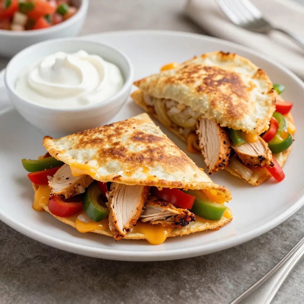 Chicken Fajita Quesadillas Flavorful and Easy Meal