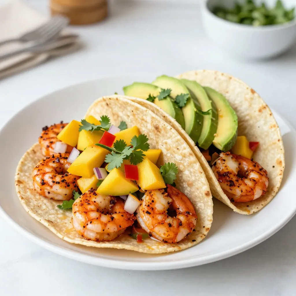 Cajun Shrimp Tacos with Mango Salsa Delight