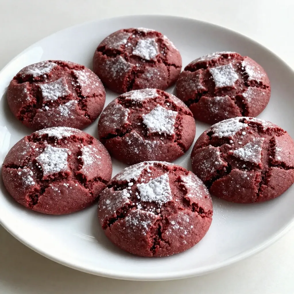 Red Velvet Crinkle Cookies Delightful and Easy Recipe