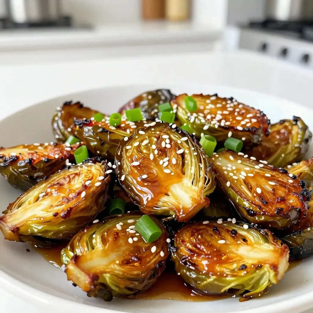 Honey Sriracha Brussels Sprouts Savory and Tasty Dish