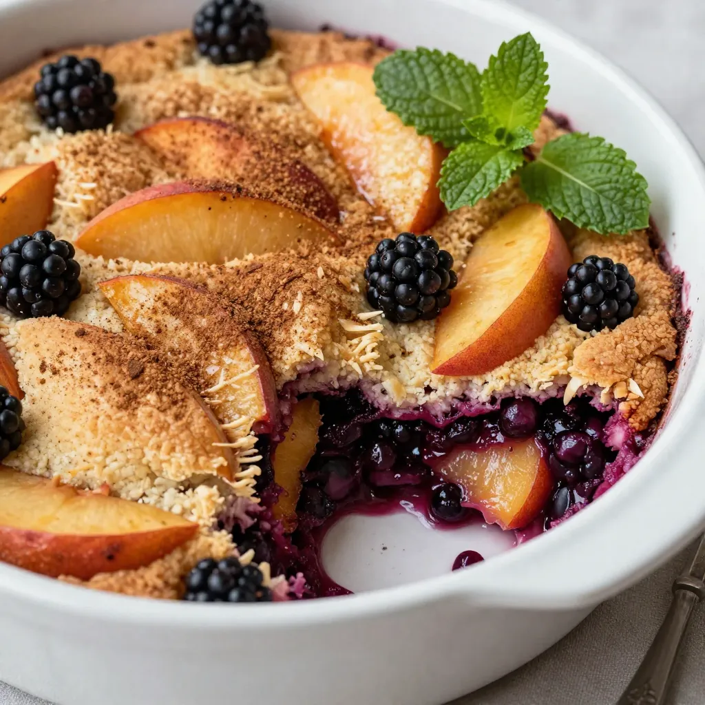 Blackberry Peach Cobbler Delightful and Easy Dessert