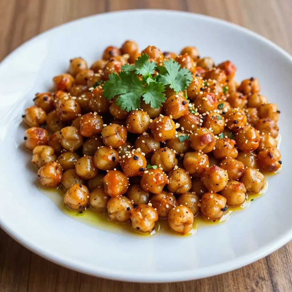 Buffalo Ranch Roasted Chickpeas Crispy Snack Idea