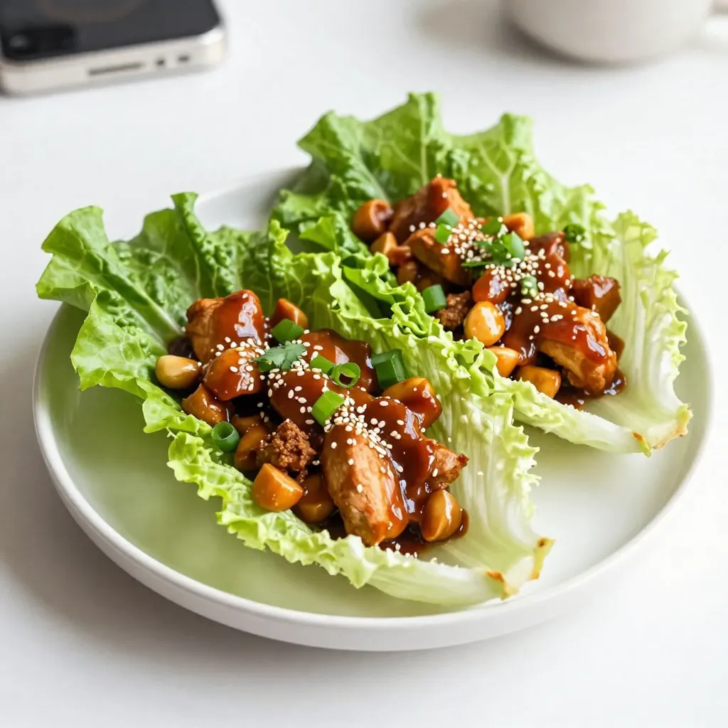 Teriyaki Chicken Lettuce Cups Flavorful and Quick Meal