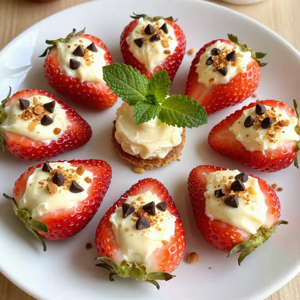 Cheesecake Stuffed Strawberries Tasty Dessert Treat