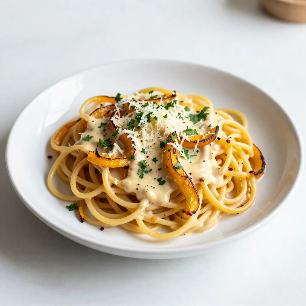 Spaghetti Squash Alfredo Creamy and Hearty Meal