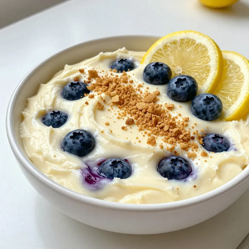 Lemon Blueberry Cheesecake Dip Fresh and Flavorful Treat
