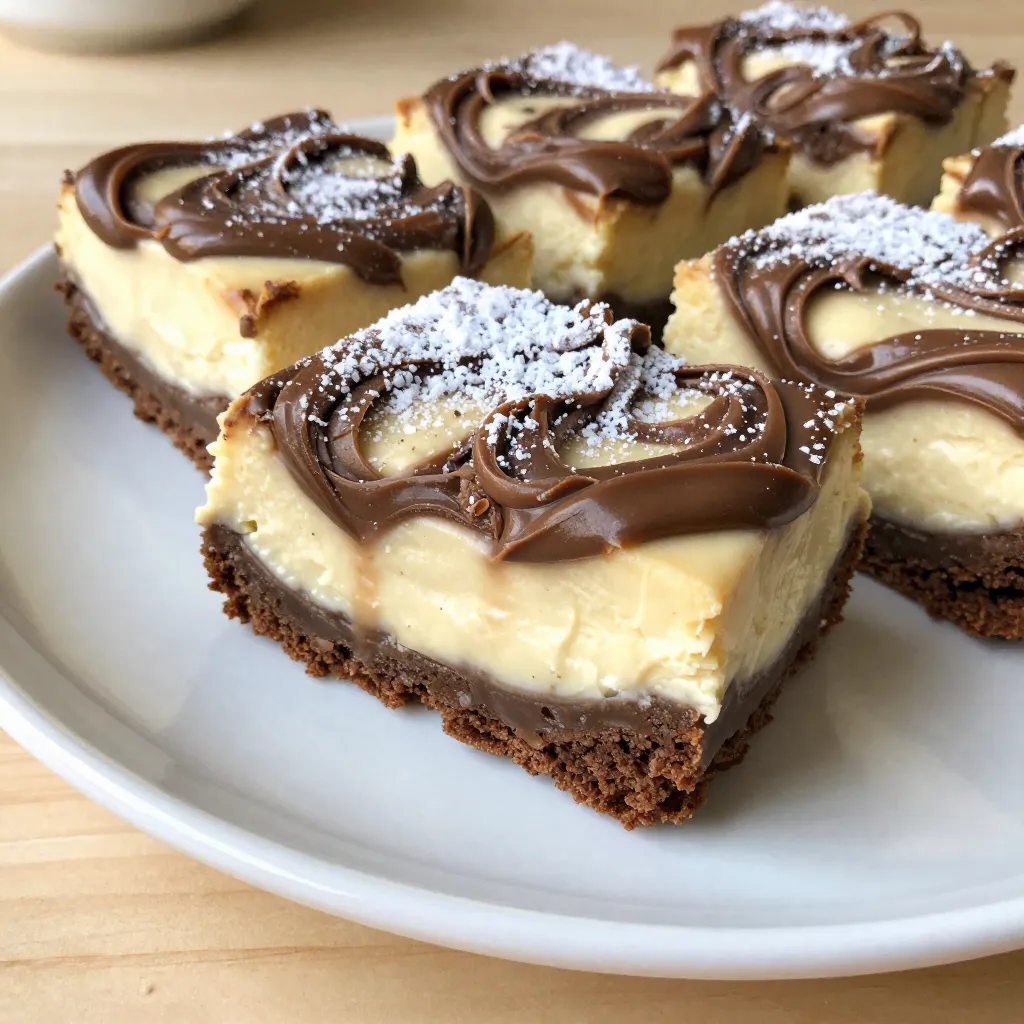 Nutella Swirl Cheesecake Brownies Rich and Decadent Treat