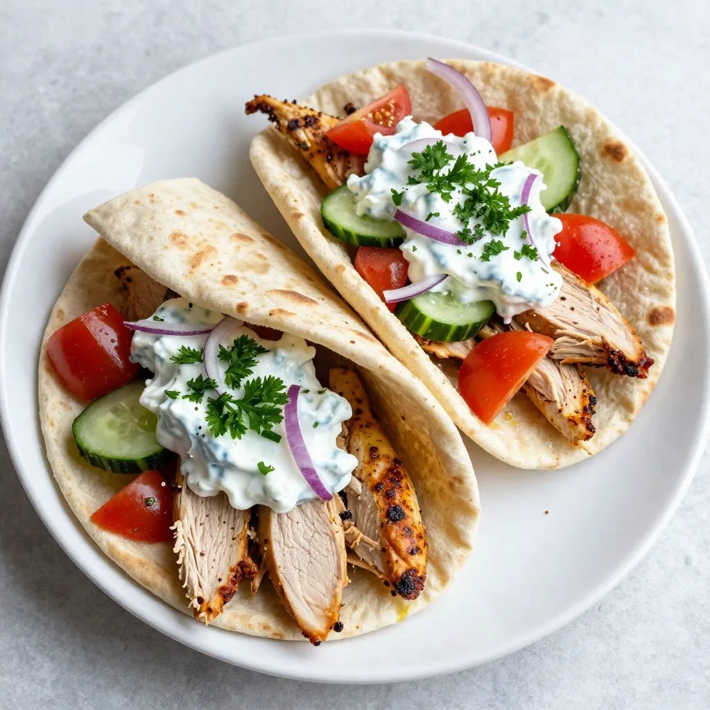 Greek Chicken Gyro Wraps Tasty and Simple Meal