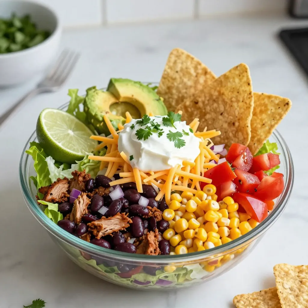 Fiesta Taco Salad Delightfully Fresh and Flavorful Dish