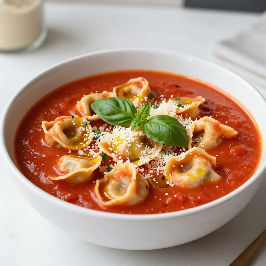 Creamy Tomato Basil Tortellini Soup Simple Delight