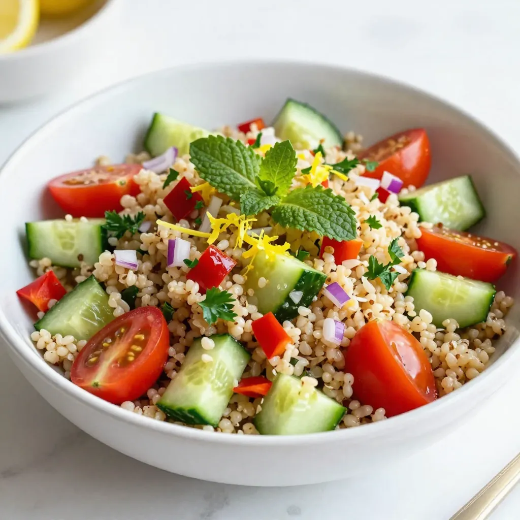 Lemon Herb Quinoa Salad Fresh and Flavorful Dish