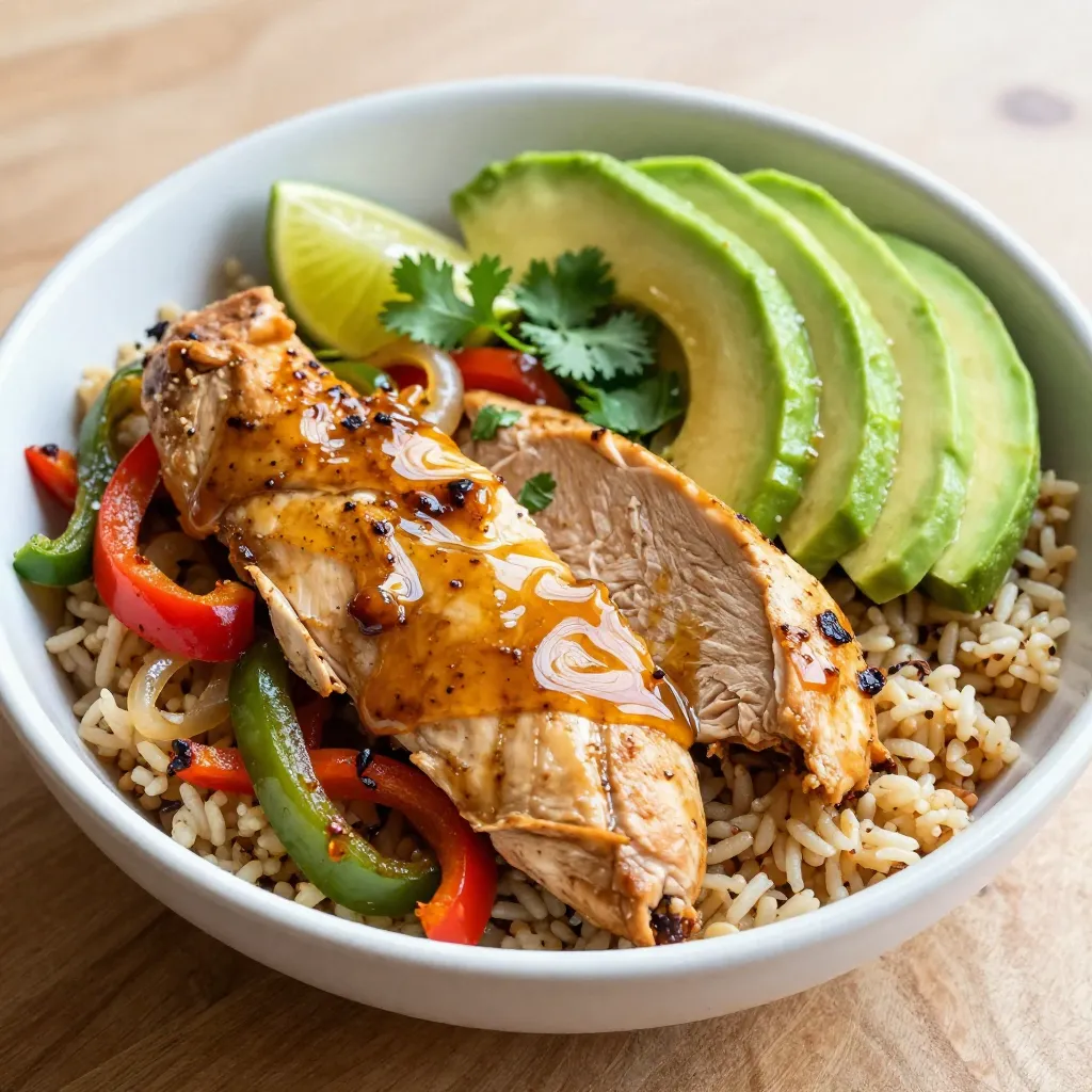 Honey Lime Chicken Fajita Bowls Flavorful Dinner Delight