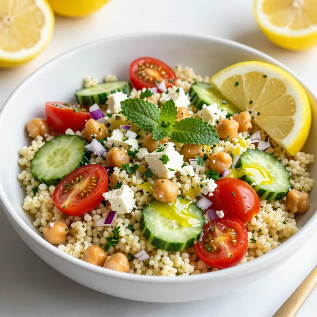 Lemon Herb Couscous Salad Fresh and Flavorful Dish