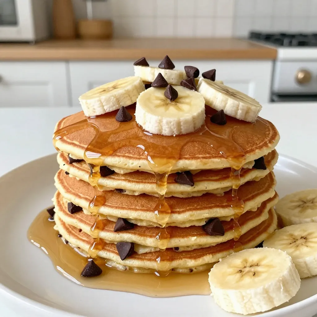 Chocolate Chip Banana Pancakes Easy and Delicious Recipe