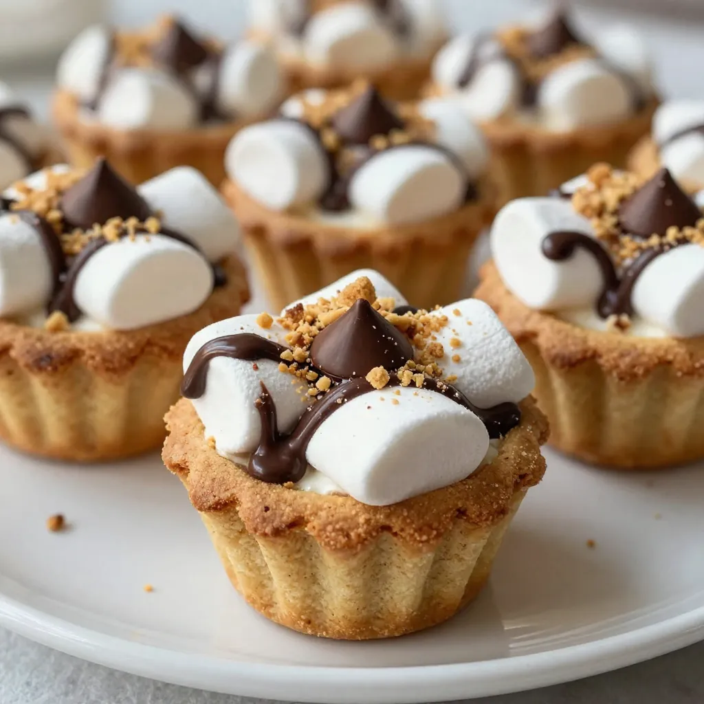 S&#8217;mores Cookie Cups Tasty and Easy Dessert Recipe