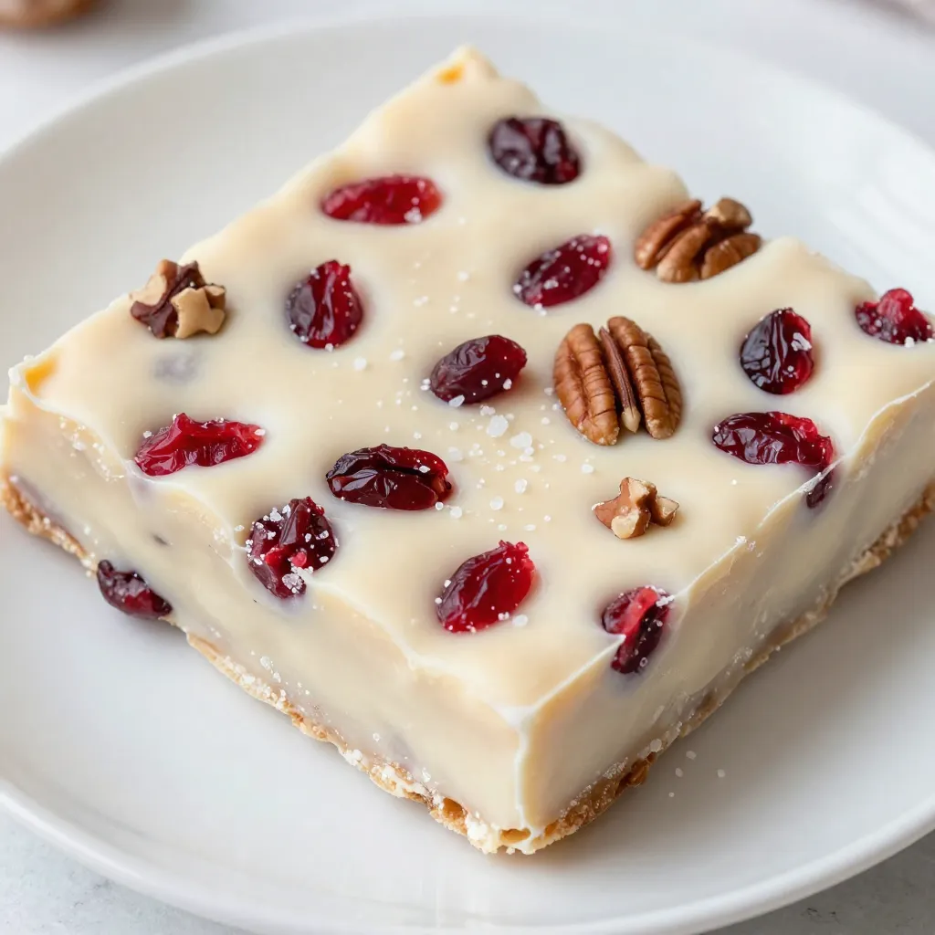 White Chocolate Cranberry Fudge Easy and Irresistible Treat