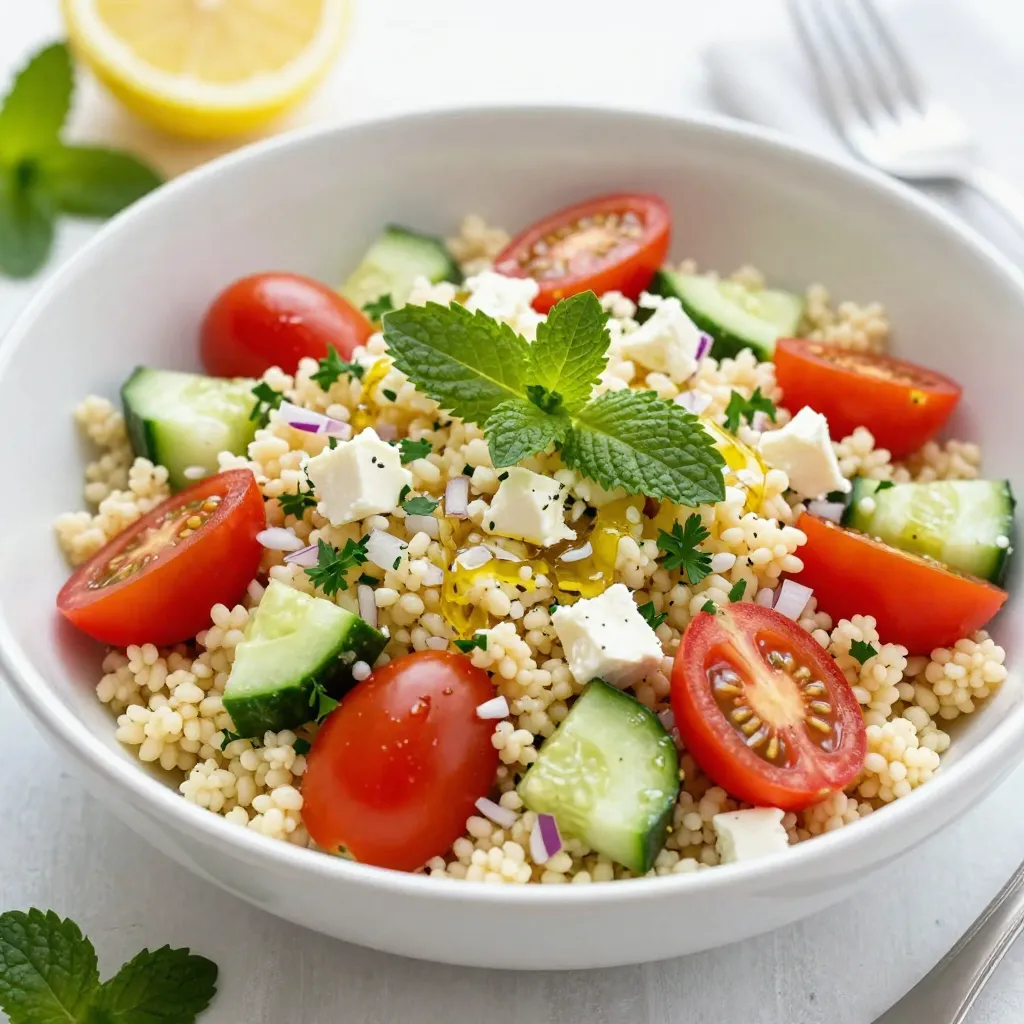 Lemon Herb Couscous Salad Fresh and Flavorful Dish