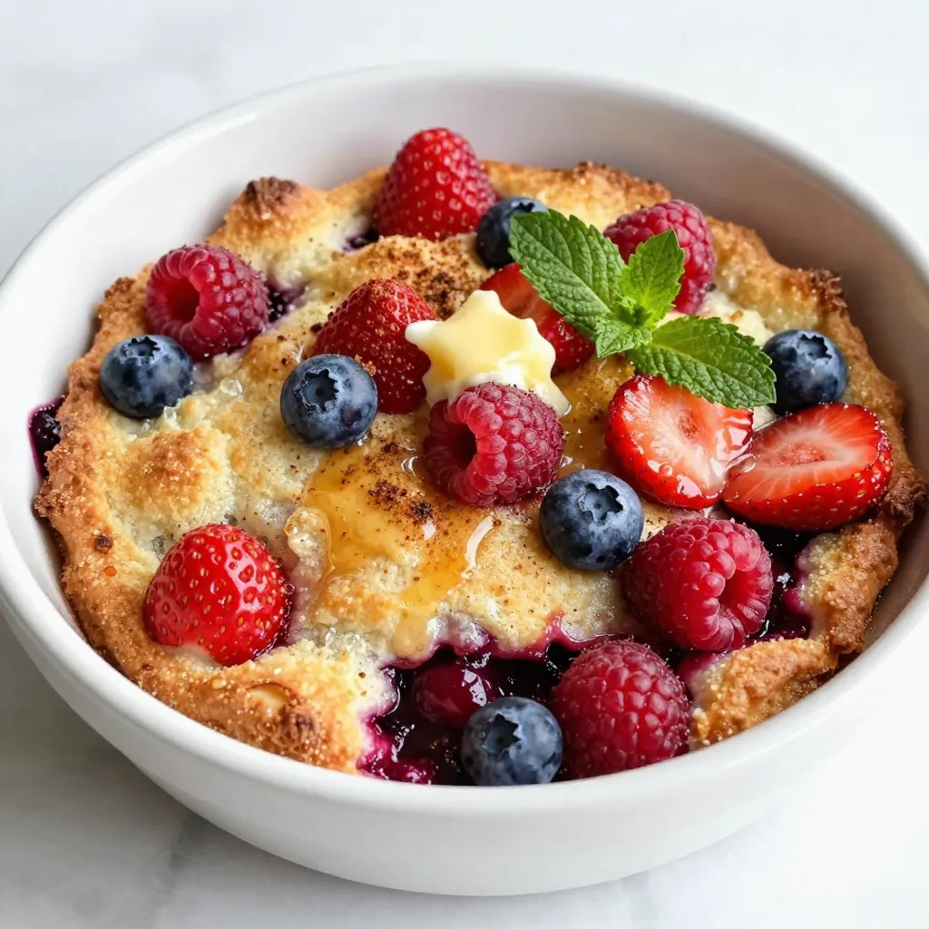 Triple Berry Cobbler Dessert That Delights Your Tastebuds