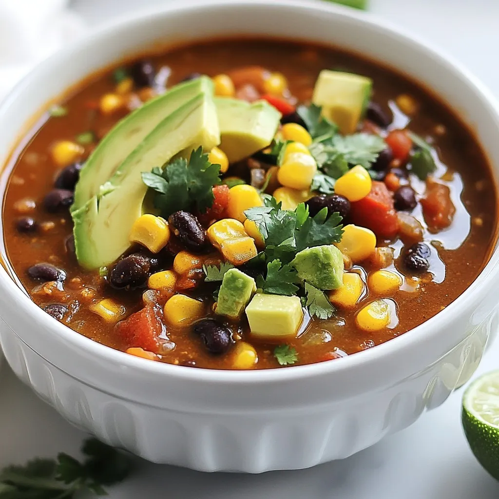 Black Bean Taco Soup Flavorful and Hearty Meal